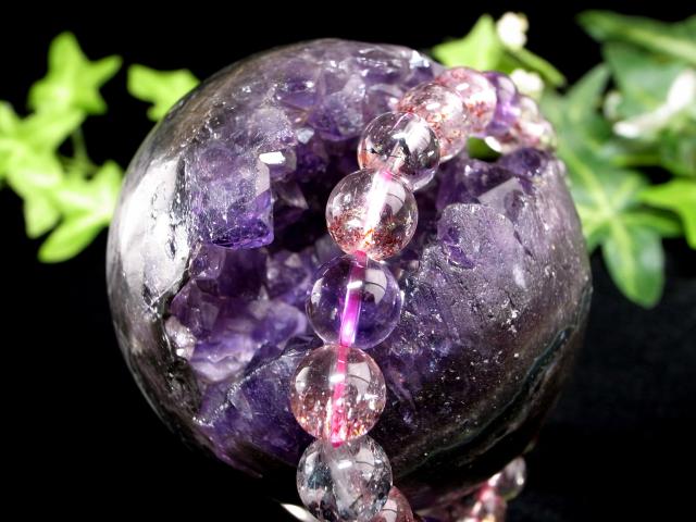 天然石 アメジスト笑口】 天然石】アメジスト笑口スフィア ￼カル