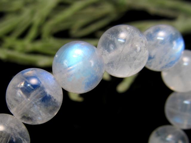 美麗ブルーシラー 5A ブルームーンストーン ブレスレット 7mm-7.5mm×26珠 良質 透明感抜群 永遠の愛を象徴する石 6月誕生石 一点もの インド産_5