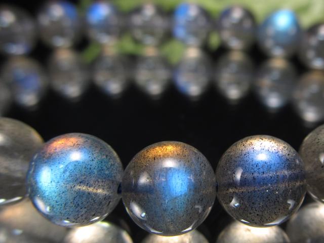 5A ラブラドライト ブレスレット 8.5mm×22珠 スペクトロライト