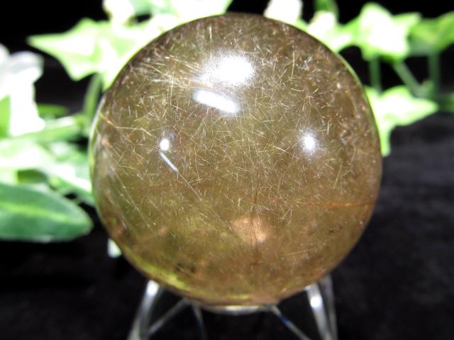 天然石】ヴィーナスヘアールチルクォーツ＊丸玉