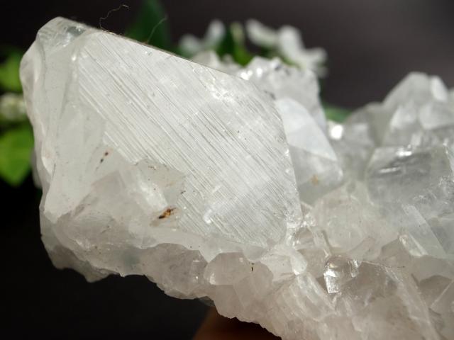 4A！【アポフィライト（魚眼石）クラスター原石】最大幅105mm 重さ391g