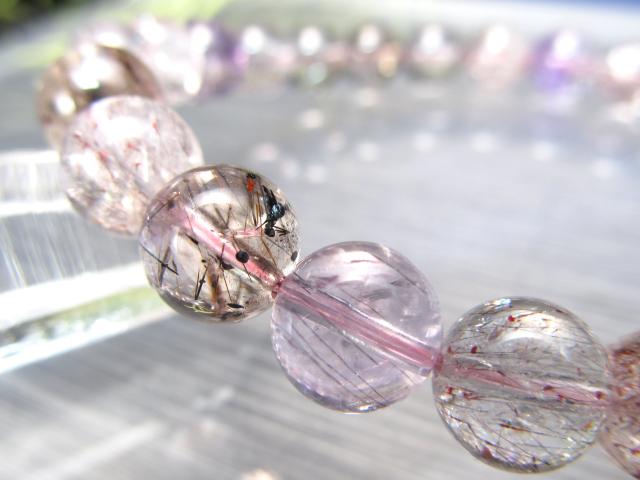 【mioさん専用】スーパーセブン　8mm 内径17cm スーパーセブンブレスレット17cm mioさん専用】スーパーセブン 8mm