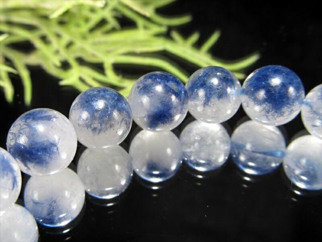 結晶くっきり 5A 濃い デュモルチェライト イン クォーツ ブレスレット