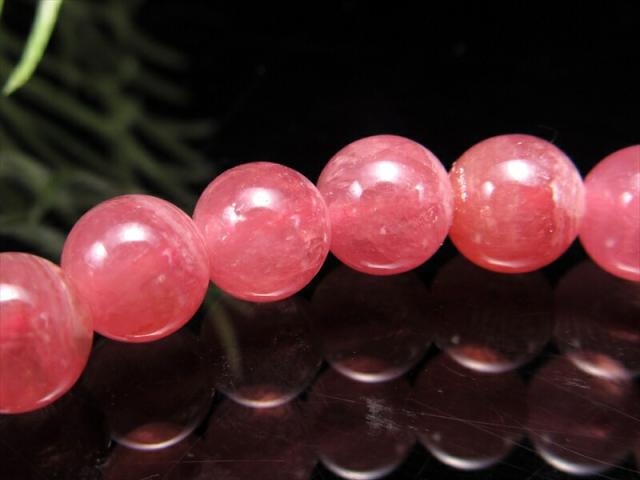 【アルゼンチン産】極上インカローズ　１０㎜　ブレスレット　希少　天然石　恋愛運 4A+ インカローズ ブレスレット 約7mm-7.5mm×25珠 ロードクロサイト