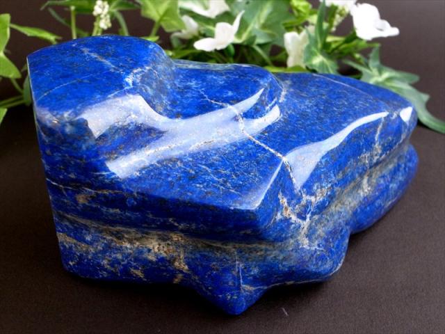 4A ラピスラズリ 磨き原石 タンブル 最大幅126mm 重さ813g 幸運の象徴 世界最古のパワーストーン ラピスラズリタンブル アフガニスタン産 パワーストーン 天然石