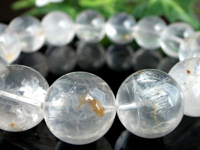 店頭展示中 大珠 5A マーカサイトインクォーツ 白鉄鉱入り水晶 ブレスレット 14mm-14.5mm×15珠 希少なマーカサイトとライモナイトの共演 酸化が生み出す自然な色彩変化 知性と現実力を象徴する石 1点物 ブラジル産 パワーストーン 天然石