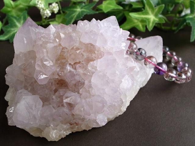 ヒーラーに大人気 4A カクタス アメジスト クラスター原石 最大幅 131mm 重さ 532.5g 精霊の宿る水晶 紫水晶 サボテンアメジスト 2月 誕生石 1点もの 南アフリカ共和国ムプマランガ州 パワーストーン 天然石