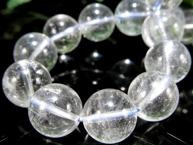 AA+ ナチュラルトパーズ ブレスレット 10mm-10.5mm×19珠 儚げな藍白 11月の誕生石 ナミビア産 パワーストーン 天然石