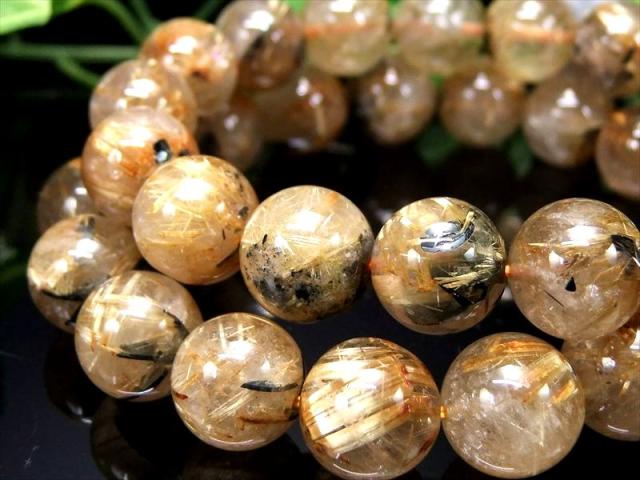 タイチンルチルクオーツ ブレスレット 10mm ⭐︎天然タイチンルチル