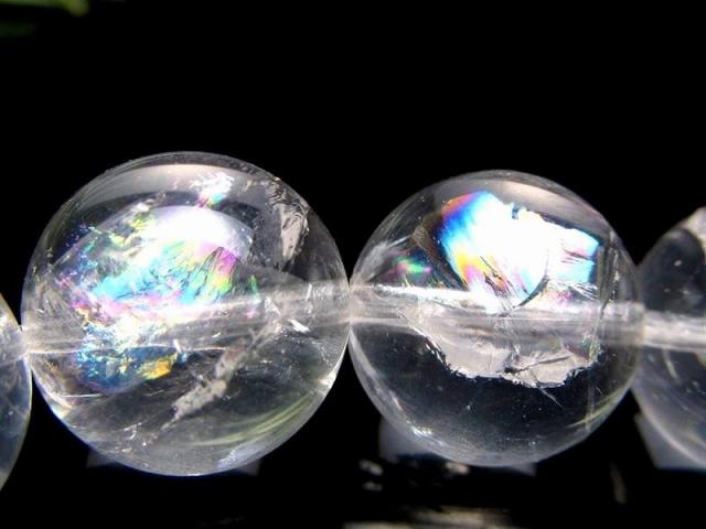 1点物】美しい虹の輝き☆ブラジル産☆天然石ブレスレット/ナチュラル