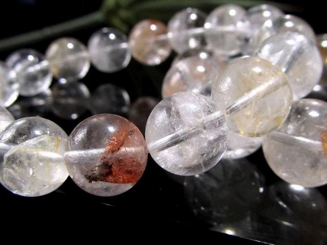 マダガスカル産 ライモナイト＆マーカサイトインクォーツ 11.5mm