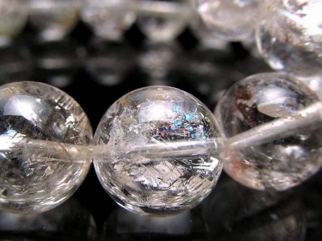 高品質☆希少☆虹入り【アメジスト 】13mm 天然石ブレスレット