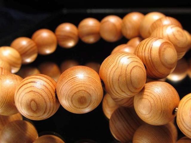 正規品 世界銘木協会 屋久杉 ブレスレット 12.5mm-13mm×17珠前後