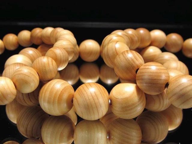 正規品 世界銘木協会 高野山壇上伽藍中門檜 ブレスレット 8.5mm-9mm×