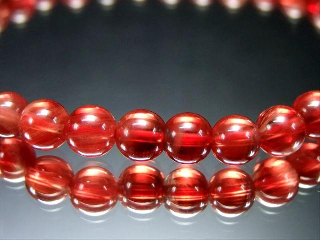 チベット産5Aランク高品質レッド アンデシン ブレスレット