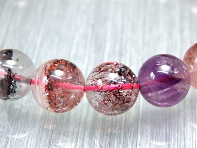 ○バイヤー自ら撮影 5A【スーパーセブン ブレスレット】9.5mm-10mm×20