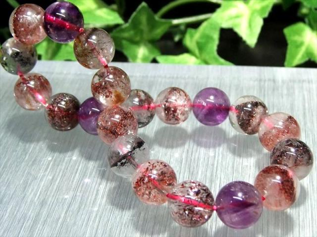 ○バイヤー自ら撮影 5A【スーパーセブン ブレスレット】9.5mm-10mm×20