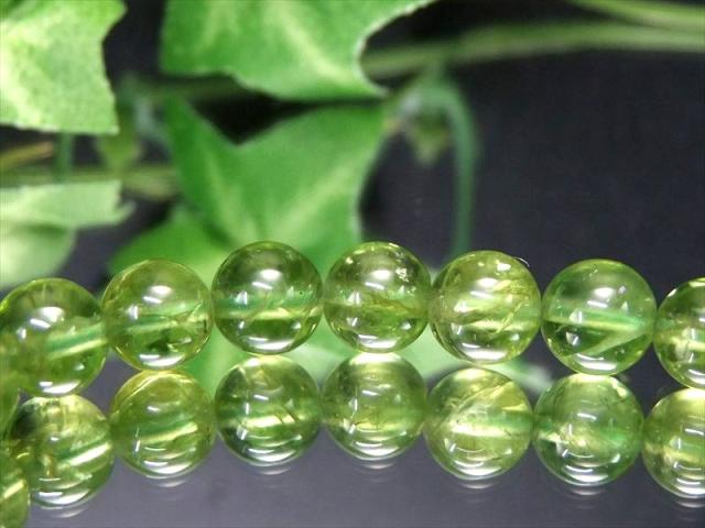 店頭展示中 S級 ペリドット かんらん石 ブレスレット 7mm×26珠 澄み切ったオリーブグリーン 女神ペレの涙 満の石 8月誕生石 一点もの ミャンマー産 パワーストーン 天然石_2