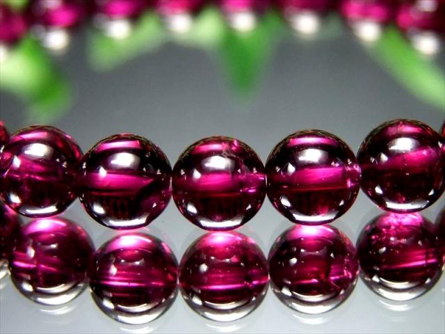 ★真実の愛の石★ロードライトパープルガーネットブレスレットレア！大珠約12mm！ 一生もの S級 ロードライトガーネット ブレスレット 7mm-7.5mm×27珠