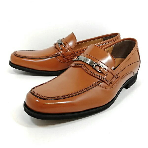 MODELLO VITA モデロヴィータ  VT5596 コニャック 牛革 3E  メンズビジネスシューズ ビジネス靴 革靴 紳士靴 スリッポン ビットローファー ビットスリッポン マドラス 株式会社製造 【メンズ】