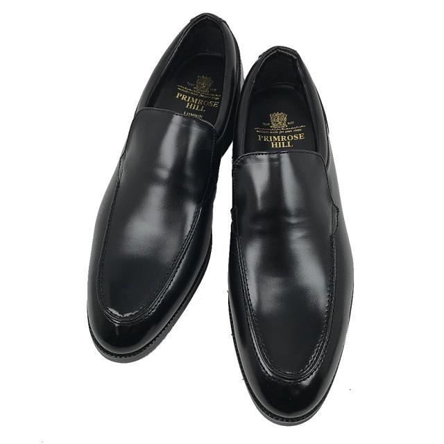 プリムローズヒル PRIMROSE HILL PH503ブラック スリッポン ヴァンプ Uチップ 3E ワイド 幅広 日本製 made in japan 通気底 フォーマル 冠婚葬祭 正装 【メンズ】_3