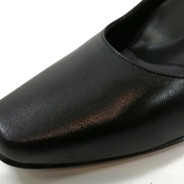 エスプレッソ Espresso パンプス 靴 革 7000 黒 3E 幅広 日本製 結婚式 葬式 フォーマル サイレントヒール 【レディース】 エスプレッソ Espresso パンプス 靴 革 7000 黒 3E 幅広 日本製 結婚式