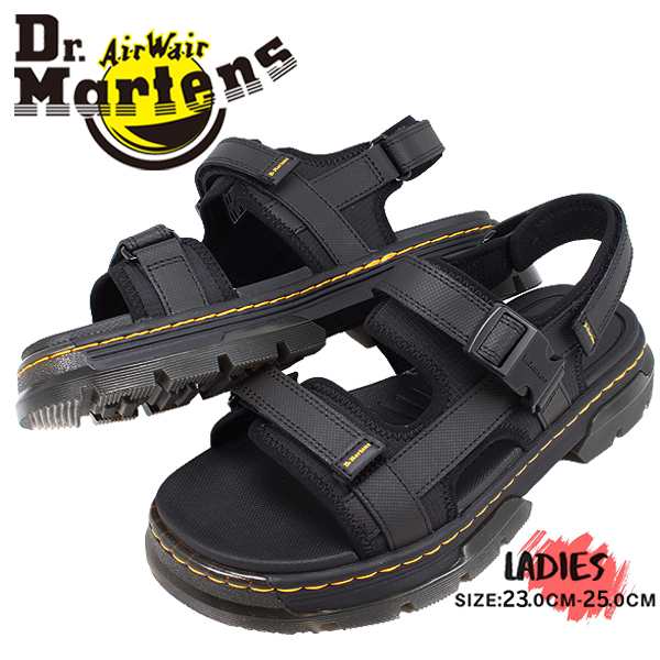 ドクターマーチン サンダル レディース ブラック Dr.Martens マルチストラップ シューズ 31560001 フォースター FORSTER おしゃれ 【レデ