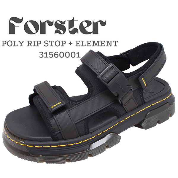 ドクターマーチン サンダル レディース ブラック Dr.Martens マルチストラップ シューズ 31560001 フォースター FORSTER おしゃれ 【レディース】_1