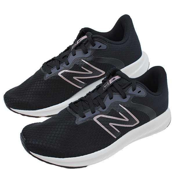 [NB W413BJ2 D BLACK/GOLD] ニューバランス NEW BALANCE レディース スニーカー ブラック ベージュ 幅広D ランニング おしゃれ シューズ 運動靴 カジュアル 【レディース】の通販は