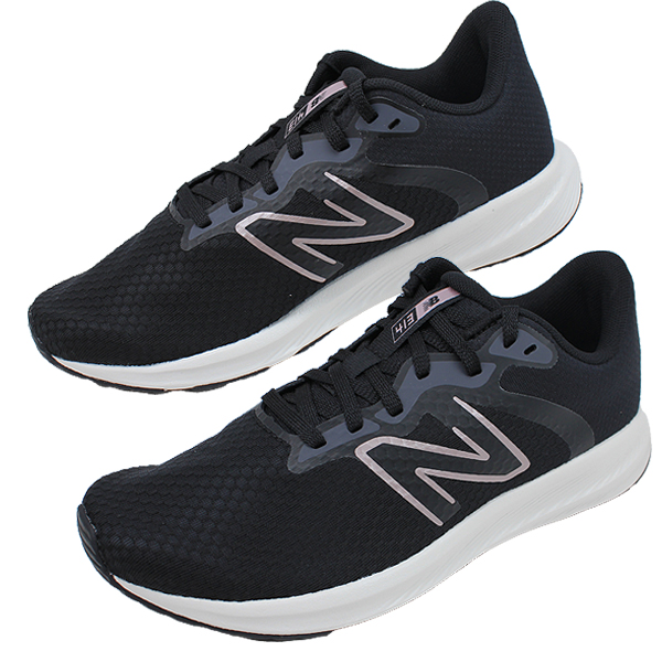 ニューバランス レディース スニーカー ブラック グレー NEW BALANCE 幅広D ランニング おしゃれ シューズ 運動靴 カジュアル W413BJ2 【メンズ】の通販は 5,549円