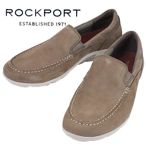 スリッポン メンズ ブラウン ロックポート ROCKPORT ローファー カジュアル シューズ CJ5107 カジュアルシューズ おしゃれ 靴 【メンズ】