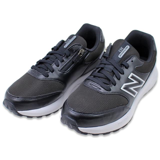 ニューバランス メンズ ウォーキング スニーカー 4E 幅広 ファスナー newbalance MW363MA9 ワイド ウォーキングシューズ ブラック 黒 【メンズ】