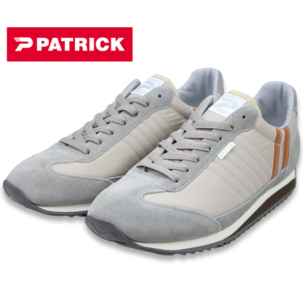 パトリック マラソン レディース スニーカー 運動靴 PATRICK MARATHON 942154 GMAPD 日本製 靴 グレー ランニングシューズ 【メンズ】