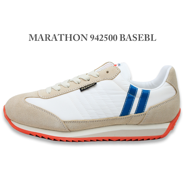 パトリック マラソン レディース スニーカー 運動靴 PATRICK MARATHON 942500 BASEBL 日本製 靴 ランニングシューズ ホワイト 【レディース】_1