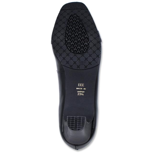 エスプレッソ ESPRESSO 靴 6684 パンプス 幅広 3E ゆったり 黒