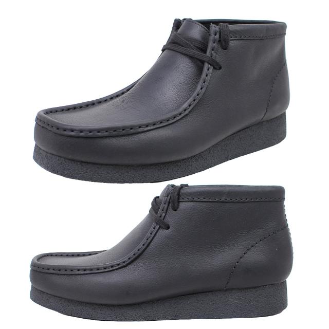 クラークス メンズ ブーツ ワラビーエヴォブーツ 172824 179710 ブラック ベージュ レザー スエード Clarks WallabeeEVO B 靴 おしゃれ 男性 カジュアル 【メンズ】