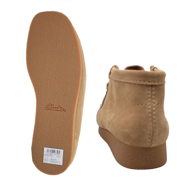 クラークス メンズ ブーツ ワラビーエヴォブーツ 172824 179710 ブラック ベージュ レザー スエード Clarks WallabeeEVO B 靴 おしゃれ 男性 カジュアル 【メンズ】