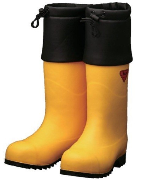 SIBATA シバタ工業 メンズ 防寒長靴 倉庫 寒冷地 運輸現場にも AC091 カバー付き イエロー SIBATA シバタ工業 メンズ 防寒長靴 倉庫 寒冷地 運輸現場にも AC091