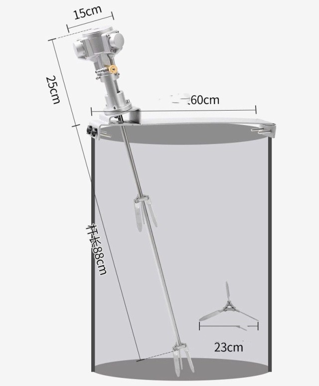 ペイントミキサー パワーミキサー 空気圧攪拌機 エアペイントカクハン機 20-50ガロンミキサー 垂直斜め 3種類 塗料攪拌機 かくはん機 200