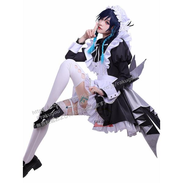 三分妄想1/3Delusion】原神 コスプレ ウェンティ バルバトス メイド服 