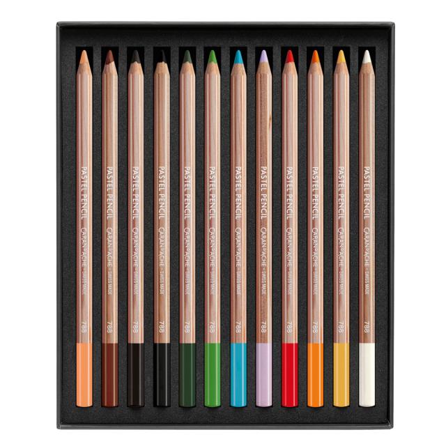 カランダッシュ(Caran d'Ache) 788-312 パステルペンシル12色セット (687196) パステル色鉛筆 ネコポス可_2