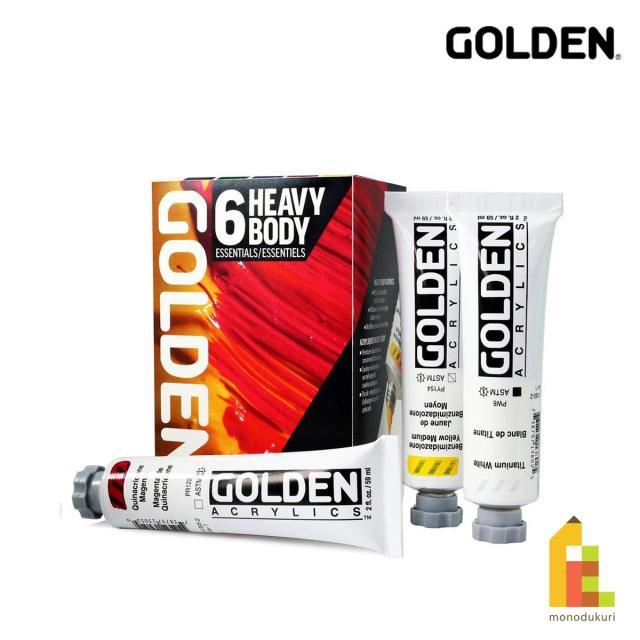 ゴールデン アクリックス ヘビーボディ 59ml 976 エッセンシャル 6色セット (13100976) Golden アクリル絵具 7,560円