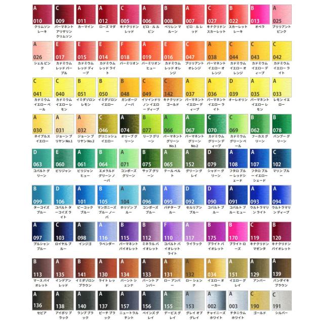 ホルベイン 透明水彩絵具2号(5ml)【単色】全108色（A色061〜117