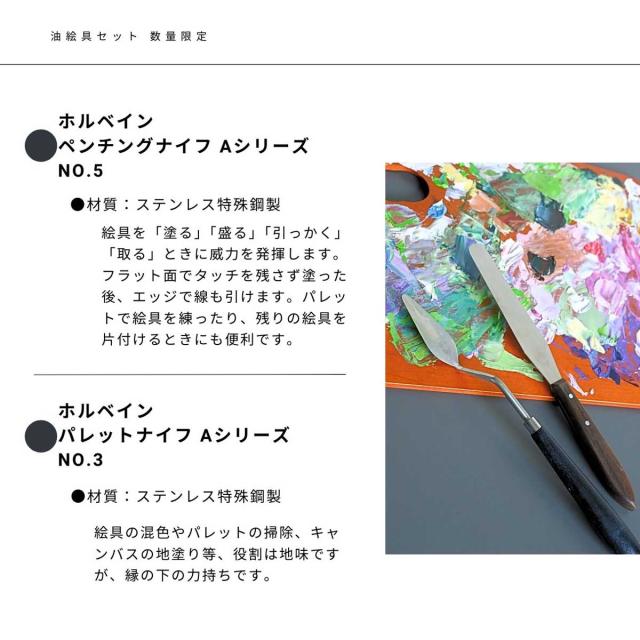 (掘り出し市) 限定アートセットシリーズ 油絵画セット (horidashi01) 初心者から熟練者まで 一式セット 数量限定_5