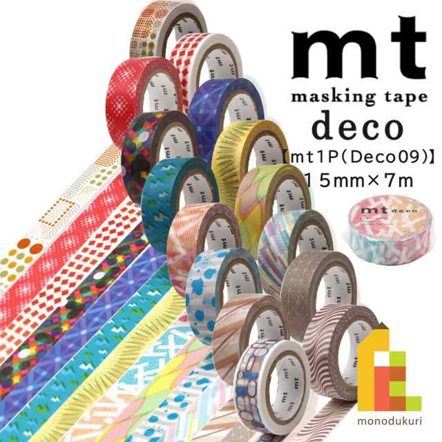 カモ井加工紙 マスキングテープ mt 1P Deco09 15mmx7m