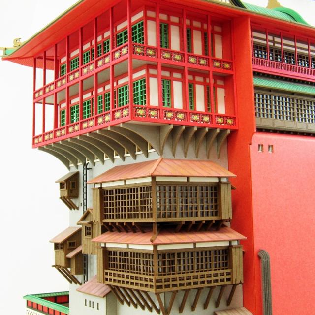 さんけい みにちゅあーとキット 1/150 スタジオジブリ作品シリーズ 千と千尋の神隠し 【油屋】 MK07-10_7
