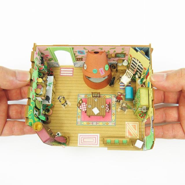 【ネコポス配送可】さんけい みにちゅあーとキット 1/48 スタジオジブリ作品シリーズ 借りぐらしのアリエッティ 【アリエッティの家】 MK07-13_2