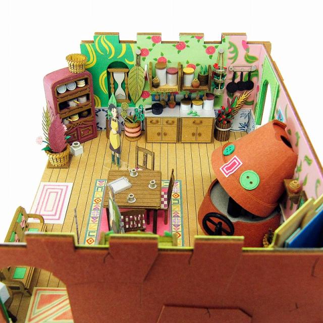 【ネコポス配送可】さんけい みにちゅあーとキット 1/48 スタジオジブリ作品シリーズ 借りぐらしのアリエッティ 【アリエッティの家】 MK07-13_5