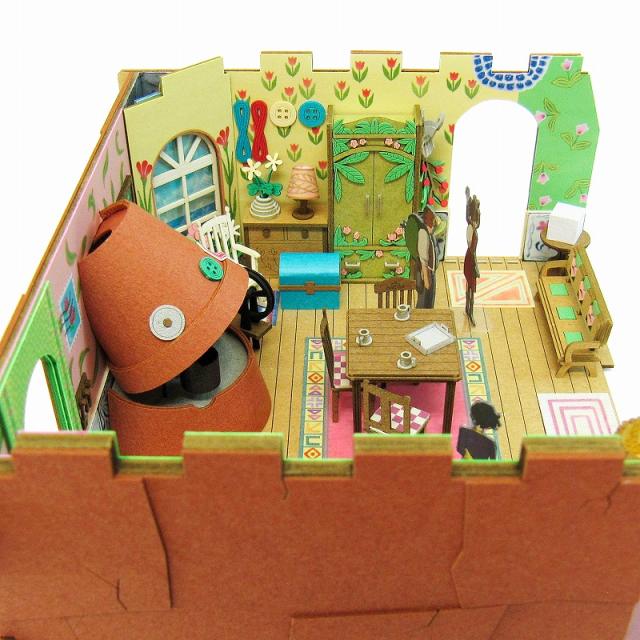 【ネコポス配送可】さんけい みにちゅあーとキット 1/48 スタジオジブリ作品シリーズ 借りぐらしのアリエッティ 【アリエッティの家】 MK07-13_6