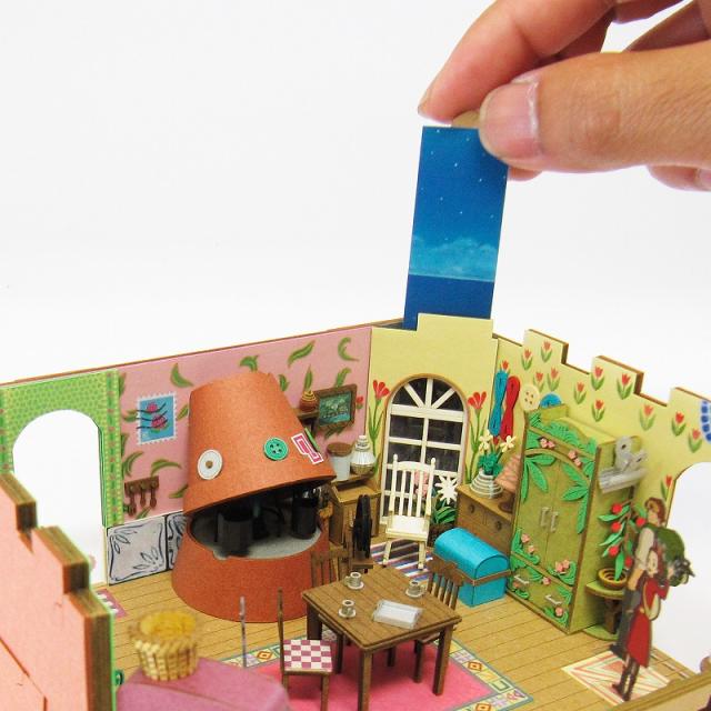 【ネコポス配送可】さんけい みにちゅあーとキット 1/48 スタジオジブリ作品シリーズ 借りぐらしのアリエッティ 【アリエッティの家】 MK07-13_8